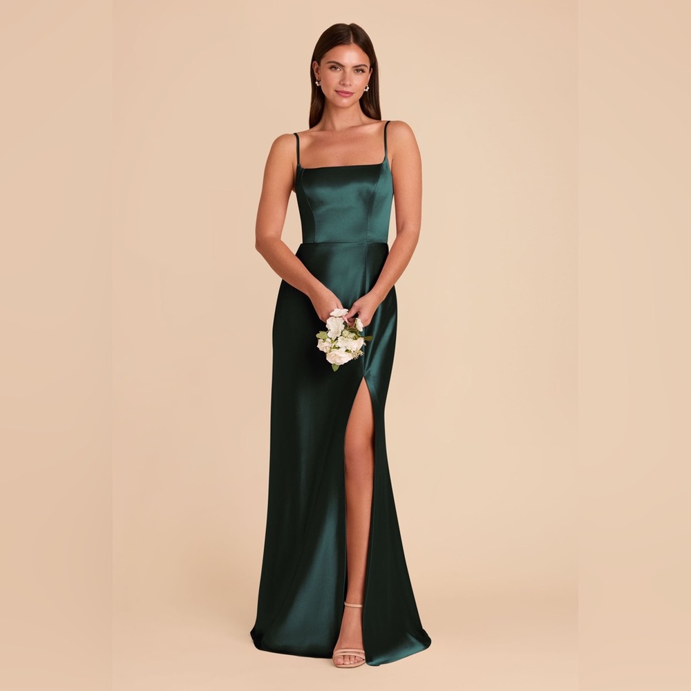 Birdy Grey Emerald Satin Maxi Dress